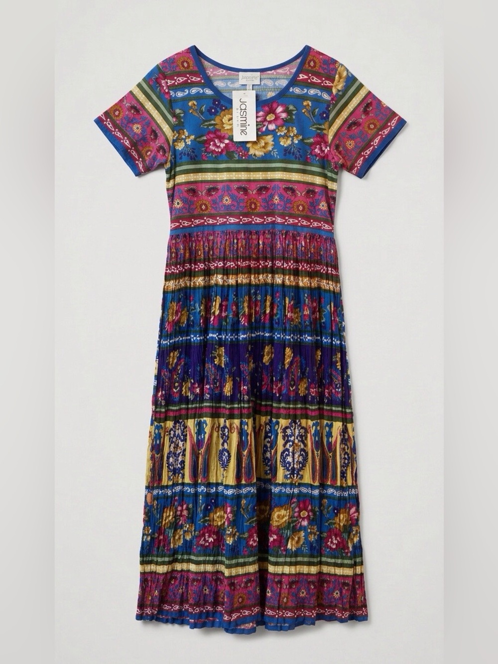 JASMINE BY KVM | NWT Folkloric Boho Tiered Maxi Dress | Size M